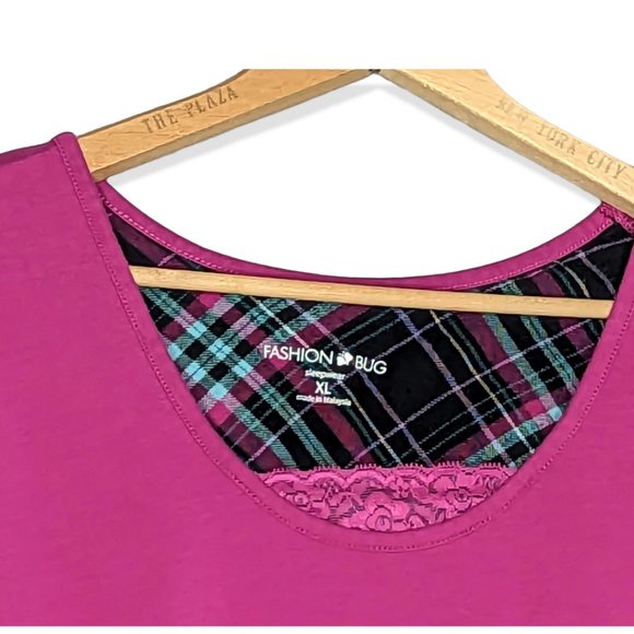 Fashion Bug Dark Pink Pajama Set Size XL - Picture 4 of 16